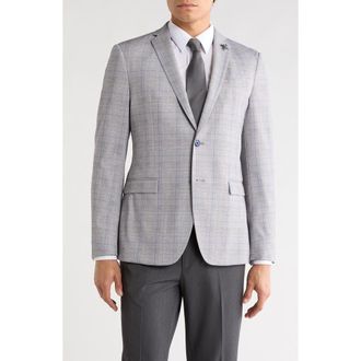 John Varvatos Plaid Two-Button Sport Coat in Tan at Nordstrom Rack, Size 36 Regular