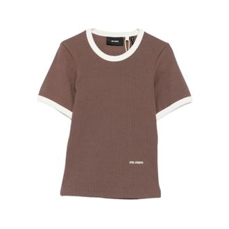 Axel Arigato T-Shirts, female, Brown, Size: L Dahlia T-shirt