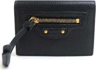 Balenciaga Vintage, unisex, Zwart, ONE Size, Leer, Tweedehands leren portemonnees