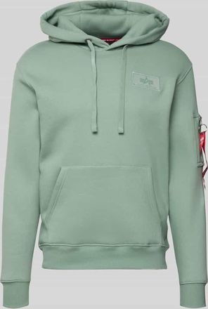 Alpha Industries Alpha Industries Hoodie mit Känguru-Tasche in Mint, Größe XXXL