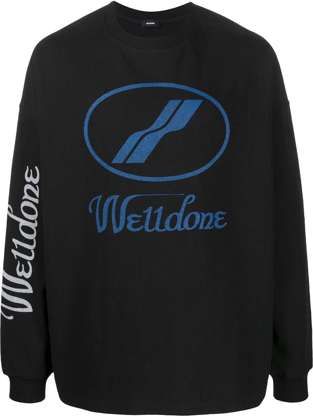 【関税込み】We11done ブラック ジップアップ スウェットシャツ We11done ジップアップ パーカー | ブラック | FARFETCH JP