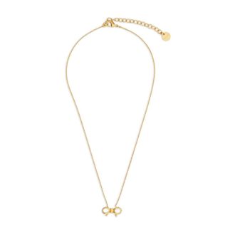 Ferragamo Bow Pendant Necklace - female - Ferragamo - Necklaces - Yellow - ONE SIZE - Accessories