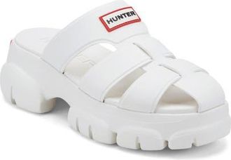 Hunter Bonnie Lug Sole Slip-On Shoe in White at Nordstrom, Size 10