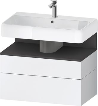 Duravit Qatego Meuble Sous-lavabo, 1 Tiroir Et 1 Tiroir, - Duravit