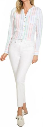 FDJ Olivia Slim Ankle Jeans In White