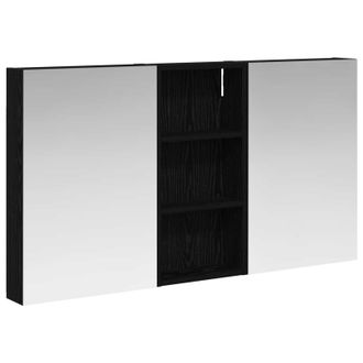 vidaXL Juego De Muebles De Ba&ntilde;o Con Estante 3 Pcs 110 X 10,5 X 60,5 Cm Vidaxl