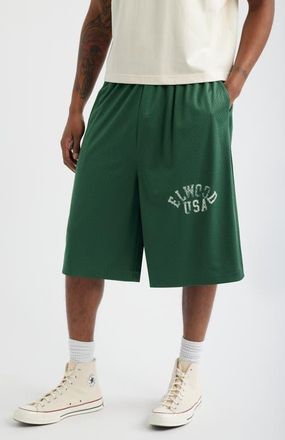 Elwood Canopy Mesh Basketball Shorts in Pine at Nordstrom, Size Xx-Large