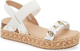 Bottero Noronha Slingback Platform Wedge Sandal in Branco at Nordstrom, Size 10