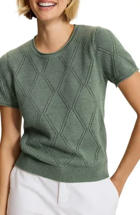 Tommy Bahama Diamond Stitch Sweater in Dusty Sage at Nordstrom, Size X-Large