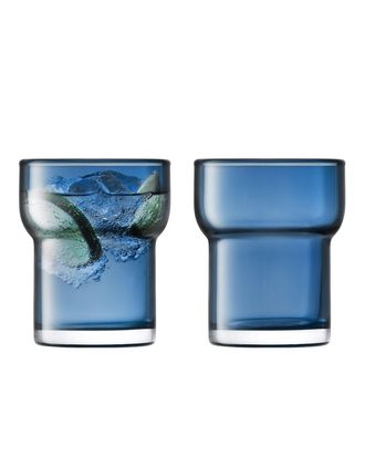 LSA Utility Sapphire Tumblers, Set of 2