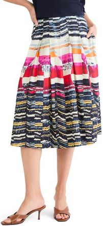 Nic+Zoe Rising Sun Midi Skirt in Red Multi at Nordstrom, Size X-Large