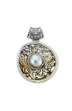 Samuel B. Grey Cultured Pearl Pendant in Silver/Mop at Nordstrom Rack