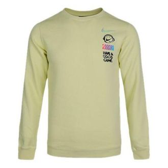 Nike Sportswear Club Fleece Round Collar Male Orange Green DC3938-750