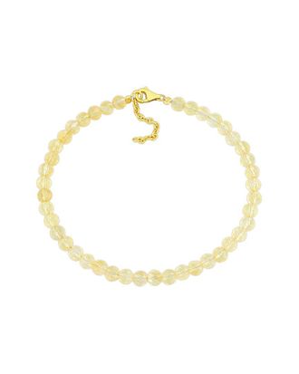 Rina Limor Silver 3.92 Ct. Tw. Citrine Beaded Bracelet