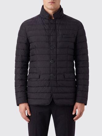 Herno Quilted Nylon Puffer Jacket with High Neck and Button Closure