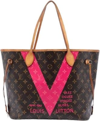 Louis Vuitton Pre-owned Tote Bags, female, Multicolor, Size: ONE SIZE Pre-owned Neverfull MM Tote Bag