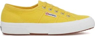 Superga Klassieke katoenen schoenen - Dames - Sneakers - Geel - 38 1/2 EU - Katoen - Schoenen