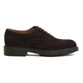 Doucal's Bruine Su&egrave;de Zwaluwstaart Oxford Schoenen - Heren - Veterschoenen - Bruin - 43 EU - Su&egrave;de - Schoenen