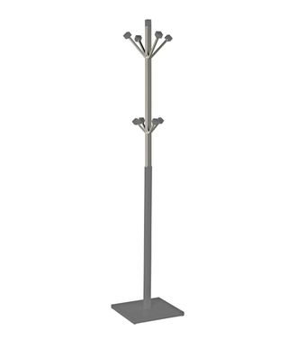 HERDASA Herdasa - Perchero Mod. 429 Moderno Herrajes Cromo Satinado Lacado Gris, 180 Cm(alto)34 Cm(ancho)34 Cm(largo)
