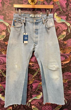 Re/Done Womens High Rise Jeans In Light Blue