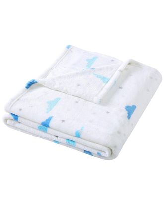 Poppy & Fritz Cloud Flannel Fleece Reversible Throw Blanket