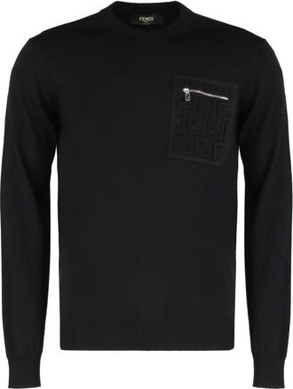 Fendi Truien & Vesten, Heren, Zwart, M, Truien