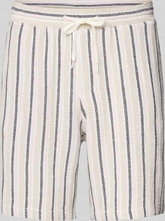 Jack & Jones Jack & Jones Regular Fit Shorts mit Strukturmuster Modell JAIDEN COBA in Beige, Gr&ouml;&szlig;e S