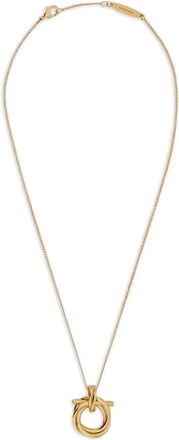 Ferragamo Collana con pendente Gancini - Oro