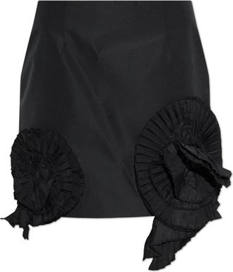 Blumarine Rok met applicaties - Dames - Korte rokken - Zwart - S - Polyester - Rokken