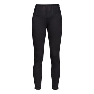 Pinko Black Skinny Jeggings with High Waist