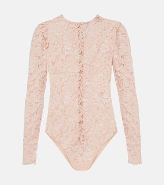 Self Portrait Floral lace bodysuit