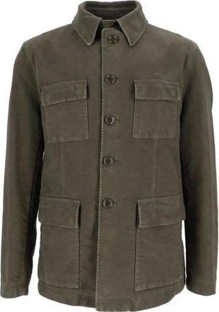 Aspesi Giacca Ray - Heren - Zomerjassen - Groen - 2XL - Nylon - Jassen