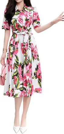 Burryco Burryco Short Sleeve Shirtdress