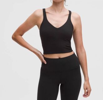 lululemon Align Light Support A/b Cup Tank In Black