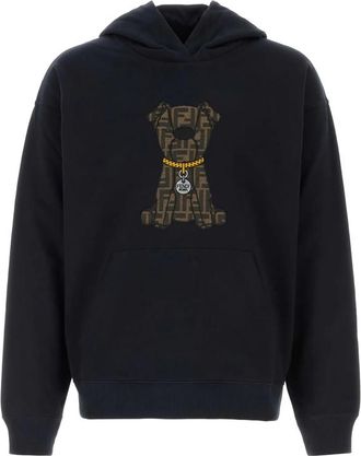 Fendi Dog-motif Cotton Hoodie