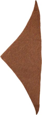 Uma Wang Brown Alpaca-Blend Triangular Scarf