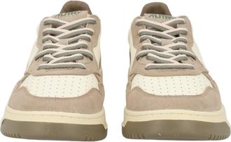Autry Medalist Low Leather Suede Panels Sneakers