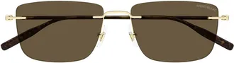Montblanc Sunglasses Mb0429 S 005 Gold/Brown Men