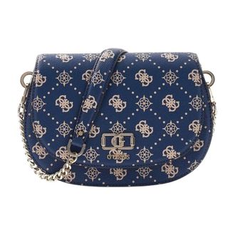 Guess Cross Body Bags, female, Blue, Size: ONE SIZE Emelie Logo 2 Comp S