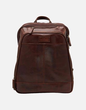Loake Mens Loake Waterloo Leather Rucksack Brown - Size: 1 size