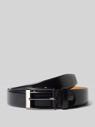 Pierre Cardin Ledergürtel mit Dornschließe Modell NAPPA in Dunkelbraun, Größe 100