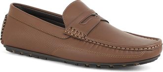 Unze Mens Aspire Slip on Moccasin Shoes UK Size 6-12 Brown