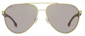 HUGO BOSS B1485S Carbon Fiber Pilot Sunglasses - Gold