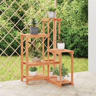 vidaXL Vidaxl - Soporte Para Flores De Madera Maciza Abeto 62,5x61,5x101,5 Cm