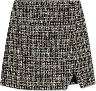 Iro Tweed Rok Bryan - Dames - Korte rokken - Grijs - M - Tweed - Rokken