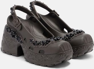 Simone Rocha x Crocs embellished slingback pumps