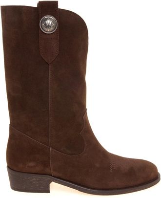 Via Roma 15 Schoenen, Dames, Bruin, 40 EU, Su&egrave;de, Texan Boot 4378