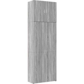 vidaXL Highboard Grey Sonoma 80x42.5x249 cm Engineered Wood vidaXL