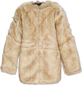 Gestuz Gzricca Faux Fur Coat - Dames - Jassen - Beige - M - Polyester - Jassen