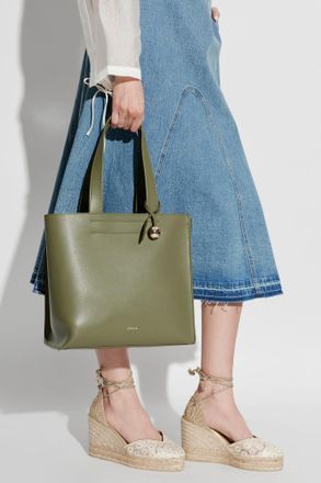 Furla Divide Medium Shopper Bag, Womens, Green